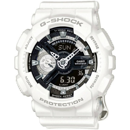 Casio Women's Watch - G-Shock Black Analog-Digital Dial White Strap | GMA-S110CW-7A1CR ,