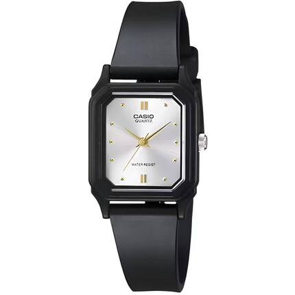 Casio Women's Watch - Quartz Silver Dial Black Strap Water Resistant | LQ-142E-7A ,