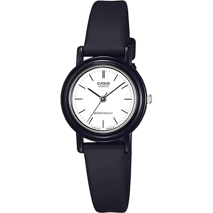 Casio Women's Watch - Quartz White Dial Black Resin Strap Waterproof | LQ-139B-7E ,