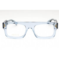 Gucci Men's Eyeglasses - Azure Plastic Rectangular Frame Clear Lens | GG1085O 004 ,