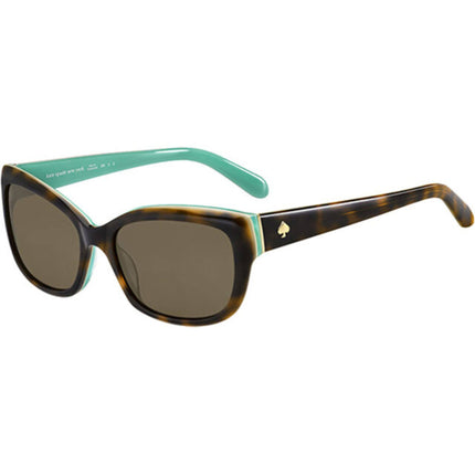 Kate Spade Women's Sunglasses - Havana Aqua Cat Eye | KATE SPADE JOHANNA/S 0KL3/SP ,