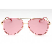 Versace Women's Sunglasses - Pink Transparent Metal Full Rim Frame | 0VE2260 100284 ,