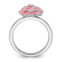 Sterling Silver Stackable Expressions Carnation Ring | QSK927 ,