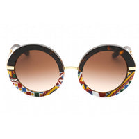 Dolce & Gabbana Women's Sunglasses - Top Havana-Handcart Round Frame | 0DG4393 327813 ,