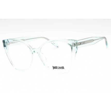 Just Cavalli Women's Eyeglasses - Shiny Transparent Green Acetate Frame | VJC005 0M40 ,