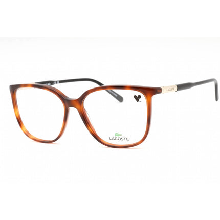 Lacoste Women's Eyeglasses - Havana Plastic Cat Eye Shape Full Rim Frame | L2892 230 ,