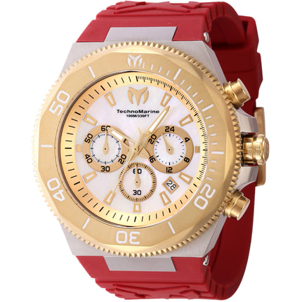 Technomarine Men's Watch - Manta Ocean Gold Tone and White Mop Dial Strap | TM-222078 ,