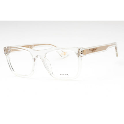 Police Men's Eyeglasses - Transparent Plastic Square Full Rim Frame | VPLE37N 0880 ,