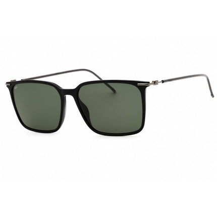 Hugo Boss Men's Sunglasses - Black Rectangular Frame Green Lens | BOSS 1371/S 0807 QT ,