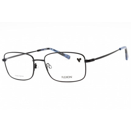 Flexon Men's Eyeglasses - Navy Rectangular Metal Full Rim Frame | FLEXON H6057 410 ,
