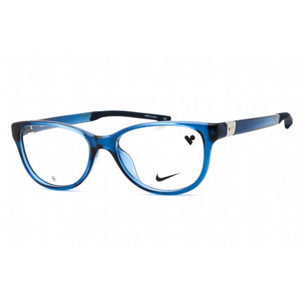 Nike Women's Eyeglasses - Industrial Blue Cat Eye Full Rim Frame | NIKE 7155 423 ,