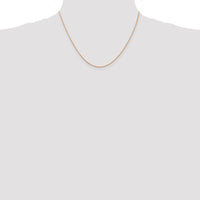 14k Rose Gold .7 mm Carded Cable Rope Chain | 7RR ,