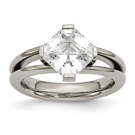 Titanium CZ Ring | TB375 ,
