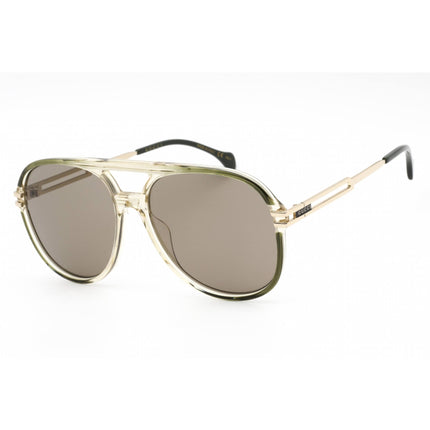 Gucci Men's Sunglasses - Green/Gold Plastic Aviator Full Rim Frame | GG1104S 003 ,