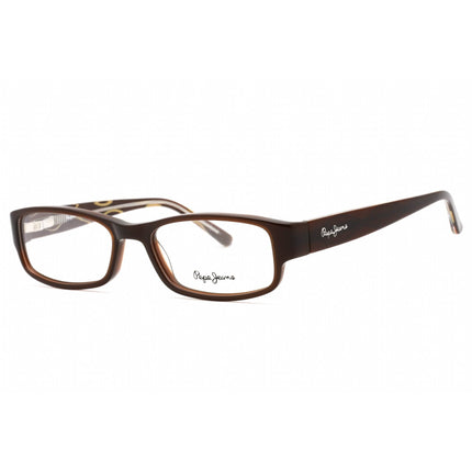 Pepe Jeans Women's Eyeglasses - Brown Plastic Rectangular Full Rim Frame | PJ3067 C2 ,