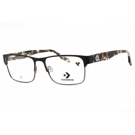 Converse Men's Eyeglasses - Matte Black Metal Rectangular Full Rim Frame | CV3024 001 ,