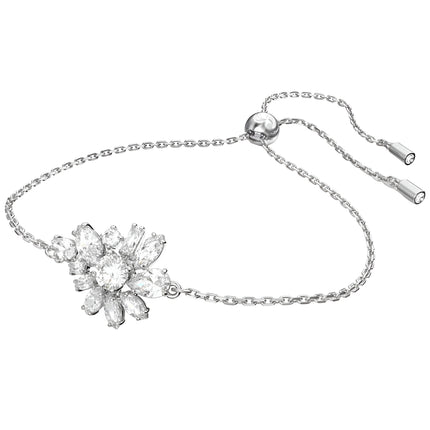 Swarovski Women's Bracelet - Gema White Flower Mixed Cuts Rhodium Plated | 5644684 ,