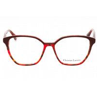 Christian Lacroix Women's Eyeglasses - Red/Brown Plastic Cat Eye Frame | CL1123 204 ,