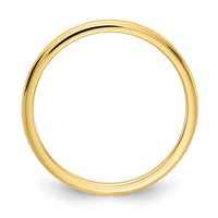 14K Gold 1.2mm Half Round Stackable Band | STK17-120Y ,