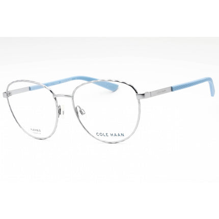 Cole Haan Women's Eyeglasses - Silver Metal Full Rim Oval 55mm Frame | CH5045 040 ,