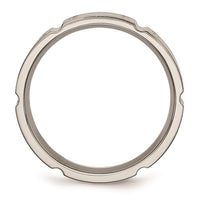 Titanium 6mm Brushed and Polished Band | TB319 ,