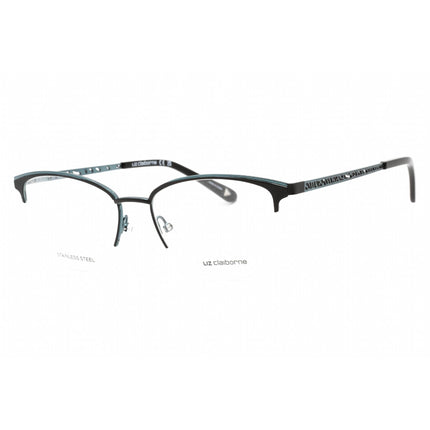 Liz Claiborne Women's Eyeglasses - Black Teal Cat Eye Frame Clear Lens | L 673 ETJ ,