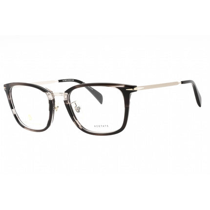 David Beckham Men's Eyeglasses - Grey Horn Cat Eye Full Rim Frame | DB 7060/F 02W8 00 ,