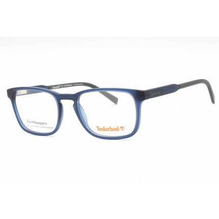 Timberland Men's Eyeglasses - Matte Blue Plastic Rectangular Full Rim | TB1624 091 ,