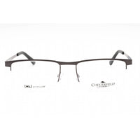Chesterfield Men's Eyeglasses - Matte Grey Metal Rectangular Frame | CH 113XL 0FRE 00 ,