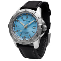 ProTek Men's Watch - Dive Automatic Light Blue Dial Black Leather Strap | 2207 ,