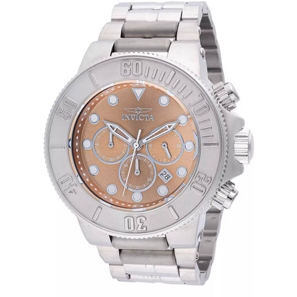 Invicta Men's Watch - Subaqua Chrono Khaki Dial Stainless Steel Tone Bracelet | 46550 ,