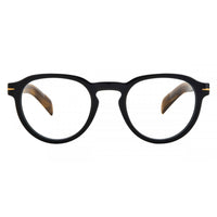 David Beckham Men's Eyeglasses - Black Beige Acetate Full Rim Frame | DB-7021 00WM ,