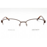 Adensco Women's Eyeglasses - Brown Metal Cat Eye Shape Half Rim Frame | AD 235 009Q 00 ,