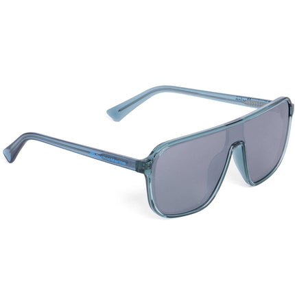 Technomarine Unisex Sunglasses - Polarized Blue TAC Frame Silver Lens | TMEW009-04 ,