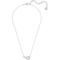 Swarovski Women's Necklace - Hyperbola Infinity Rhodium Plated Pendant | 5520576 ,