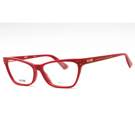 Moschino Women's Eyeglasses - Red Acetate Cat Eye Shape Full Rim Frame | MOS581 C9A ,