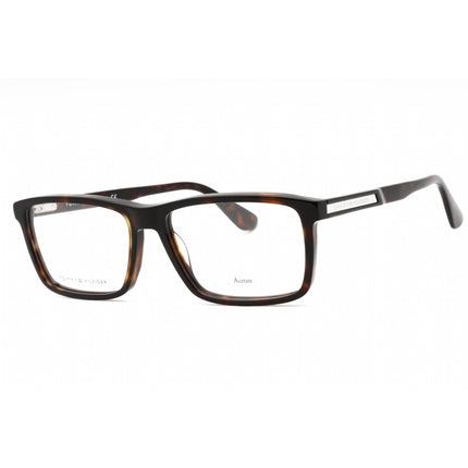 Tommy Hilfiger Men's Eyeglasses - Dark Havana Plastic Rectangular | Th 1549 0086 00 ,