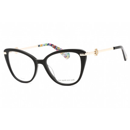 Kate Spade Women's Eyeglasses - Black Cat Eye Frame Clear Demo Lens | FLAVIA 0807 00 ,