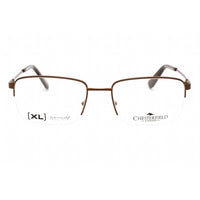 Chesterfield Men's Eyeglasses - Brown Half Rim Rectangular Frame | CH 96XL 009Q 00 ,