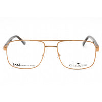 Chesterfield Men's Eyeglasses - Light Brown Metal Aviator Frame | CH 90XL 0TUI 00 ,