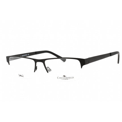 Chesterfield Men's Eyeglasses - Matte Black Half Rim Metal Frame | 52/XL 0003 00 ,
