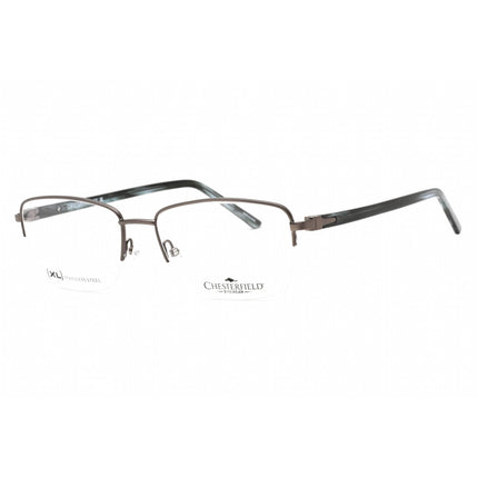 Chesterfield Men's Eyeglasses - Matte Grey Rectangular Half Rim | CH 79XL 0RIW 00 ,