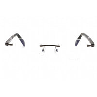 Chopard Unisex Eyeglasses - Shiny Dark Grey Rimless Frame Clear Lens | VCHF54 0568 ,