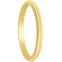Classic Unisex Gold 2mm Engagement Band Ring - GR-02 ,