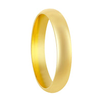 Classic Unisex Gold 4mm Engagement Band Ring - GR-04 ,