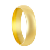 Classic Unisex Gold 6mm Engagement Band Ring - GR-06 ,