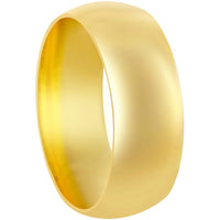 Classic Unisex Gold 8mm Engagement Band Ring - GR-08 ,