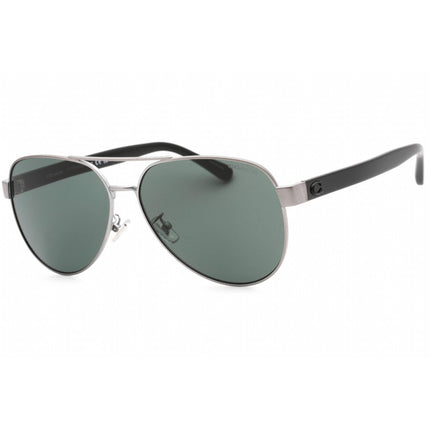 Coach Unisex Sunglasses - Satin Gunmetal Metal Aviator Full Rim Frame | 0HC7143 900471 ,