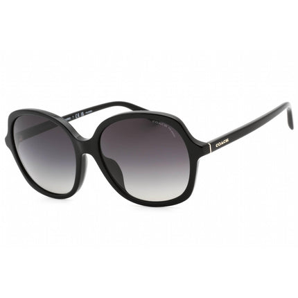 Coach Women's Sunglasses - Black Plastic Full Rim Round Shape Frame | 0HC8360U 5002T3 ,