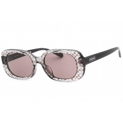 Coach Women's Sunglasses - Grey Transparent Plastic Full Rim Frame | 0HC8358U 57337N ,
